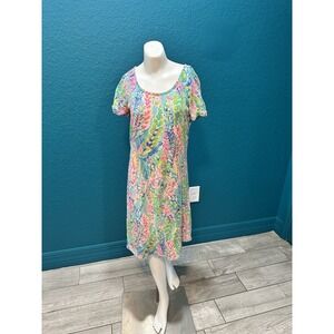 New Lilly Pulitzer French Terry Dress Catch the Wave XXS‎